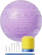 Pilates Ball, Inflatable Stability Ball, Multi-Purpose Home Workout Equipment, Heavy Duty Exercising Accessories for Gym Studio Home Use Training Fitness