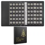 Coin Collection Holder Album for Collectors, 300 Pockets Coin Collection Book...