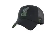 Liverpool FC Branson 47 Mesh Snapback Baseball Cap (Black/Green) (One Size)