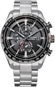 CITIZEN Attesa Eco-Drive AT8189-61E Solar Radio Men Watch Titanium F/S w/Track#