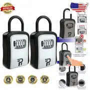 Durable Water-Resistant Key Lock Box with Adjustable 4-Digit Combination