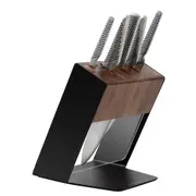 Global Katana 6 Piece Knife Block Set 6pc - Walnut