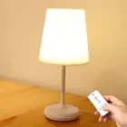 LED Desk Table Lamp Dimmable Reading Night Light Bedside Rechargeable + Remote