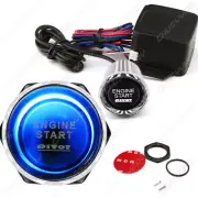 Keyless Engine Ignition Power Switch Blue LED Light Starter Push Button Car 2022 (for: Nissan)