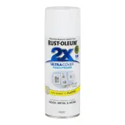 RUST-OLEUM 2X Ultra Cover Flat Paint & Primer Spray Paint 340g Flat White
