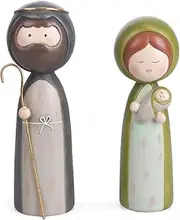 Christmas Nativity Scene Polyresin Height 20 cm Set of 2
