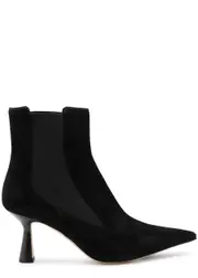 Aeyde Selena 75 Suede Ankle Boots - Black - 8 8