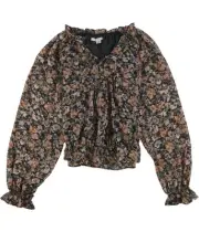 American Eagle Womens Floral Peasant Blouse, 167, S