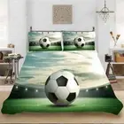 Football Doona Quilt Duvet Cover Set Single/Double/Queen/King Bed Pillowcase