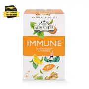 Herbal Tea, Lemon, Ginger, Turmeric, & Vitamin C 'Immune' Natural Benefits Teaba