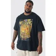 Mens Black Plus Wu Tang License T-shirt