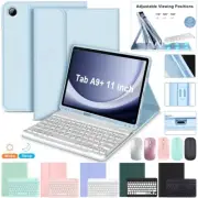For Samsung Galaxy Tab A8 A9+ S9 FE S8 S7 S6 Lite Keyboard Case Cover W/ Mouse