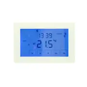 Radiant GTSS-DUAL-H Glass Fronted Dual Purpose Thermostat & Timer Switch - Horizontal - Silver