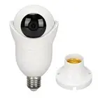 1MP WiFi Smart Camera 360 ° Wireless 2 Way Talk Night Vis-ion E27 Lamp Holde New