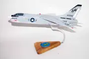 VSF-86 Gators F-8 Crusader Model,Vought F-8 Crusader,18",Mahogany Scale Model
