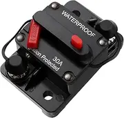 Mikinona Car Plug Dc Circuit Breaker Accessories Marine Resettable Breaker Black Truck Accessories
