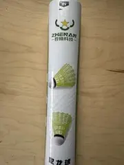 12-Pack of ZHENAN Nylon Shuttlecocks / Badminton Birdies in cylinder container