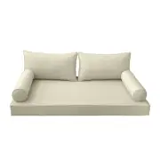 *COVER ONLY*-Style2 Daybed Mattress Bolster Pillow Covers Piped Trim Queen-AD005