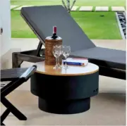 Firepit Side Table Wood Burning Fire Pit Grill Grate Outdoor Fireplace Cover New