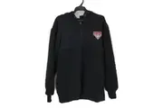 AFL Essendon Bombers Quarter Zip Black Polar Fleece Mens Size Medium NEW