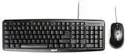 Wireless Keyboard and Mouse Set Black Ergonomic Design USB Port Ideal for Office and Home Improves Productivity