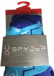Spyder Ski Socks Women's Girl's Blue Peak Performance Size Small Shoe 4-6.5