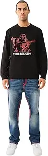[True Religion] Men's Buddha Puff Pullover Crewneck