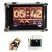 2.4" VU Meter Nixie Tube Clock Voice-Controlled Music Spectrum Colorful Display