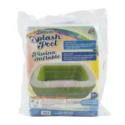 Deluxe 3 Ring 51 Inch Inflatable Rectangular Splash Pool Green