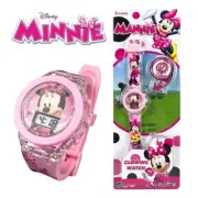 Minnie Mouse Girls Childs Electronic LED Digital Display Light Time Wrist Watch