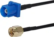RF design RF Pigtail Cable Blue Fakra C Male to SMA Male Connector RG174 6'' for GPS Antenna