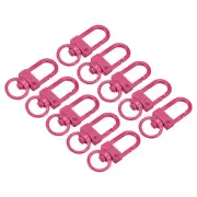 Swivel Clasps Snap Hook, 33x13mm Lobster Claw Clasp for DIY Rose Red 16Pcs