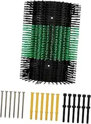 Fonowx Livestock Scratching Brush Full Massage Grooming Brush Shedding Horses Cow Cattle Scratcher for Pasture