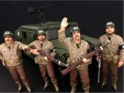 WWII Military Police 4 Piece Figure Set For 1:18 Scale Models by American