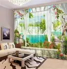 A Green Nice Pool Water 3D Curtain Blockout Photo Printing Curtains Drape Fabric