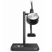 Yealink WH62 Mono UC TEAMS DECT Wirelss Headset, Busylight On Headset, Leather Ear Cushions, Multi-devices connection, Breathable wearing
