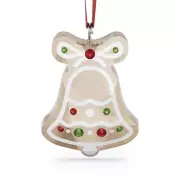 Swarovski Crystal HOLIDAY CHEERS GINGERBREAD BELL Ornament 5681580