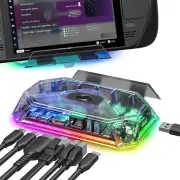 RGB Docking Station Steam Deck OLED ROG Ally Legion Go 8 In 1 Steam Deck Dock