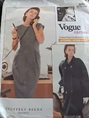 Vogue Pattern 2031 Career Geoffrey Beene Jacket & Dress Size 12 14 16 Uncut