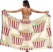 [RPLIFE] Popcorn Coverups Bathing Suits Sarong Tassel Honeymoon Sarong, Large, Popcorn, Medium