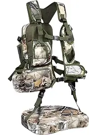 UIIHUNT Turkey Vest with Seat: Lightweight Turkey Hunting Vest with Game Pouch, Adjustable Turkey Hunting Gear Accessories