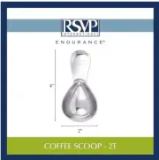 RSVP Endurance Coffee Scoop Stainless Steel 2 tablespoon 30ml (H392)