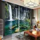 Extinction Mixing Line 3D Curtain Blockout Photo Printing Curtains Drape Fabric