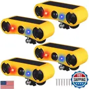 Qualirey Solar Outdoor Motion Sensor Alarm 2 x 129db Loud Noise Maker 13 Soun