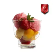 LAV Ice Cream Service Bowl Set, Sundae Glass Bowl Set, Dessert Cup 6PCs,8.25oz