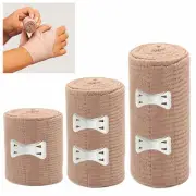 3 Assorted Elastic Bandage Adhesive Flexible Fabric First Aid Wrap Sports Tape