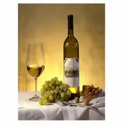 White Wine Still Life Canvas Print