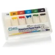 Meta Absorbent Paper Points - Assorted #15-40, Color Coded, Sterile