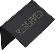 Levemolo Seat Plate Tent Reserved Signs for Wedding Chairs Reserved Signs for Tables Reserved Signs for Restaurant Tables Reserved Table Signs for Wedding Table Logo Stainless Steel Black