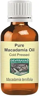 Devprayag Pure Macadamia Oil (Macadamia ternifolia) Natural Therapeutic Grade Cold Pressed 10ml (0.33 oz)